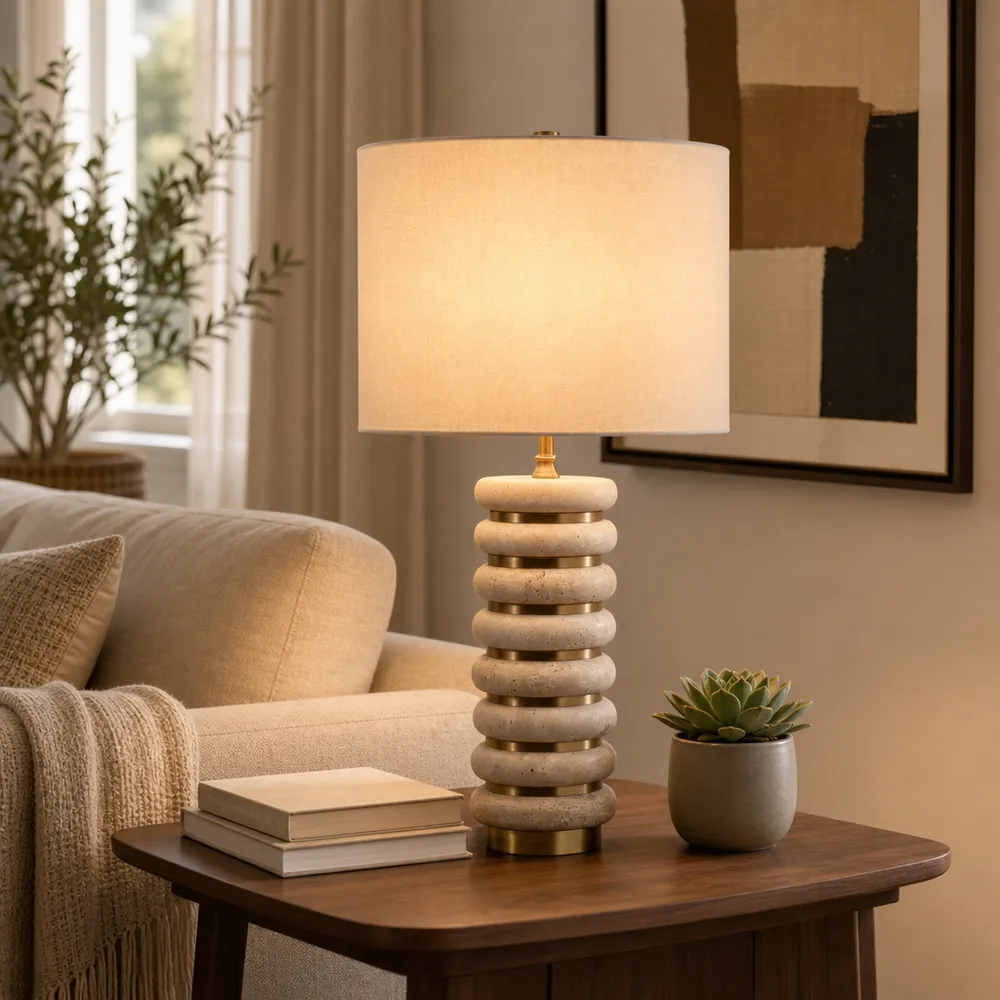FORDSTONE TAN LAMP 26 (IN)
