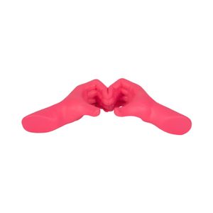 15" HEART HANDS, PINK 8