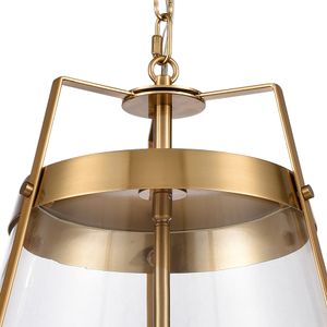 Judy 16'' Wide 3-Light Pendant - Satin Brass 3