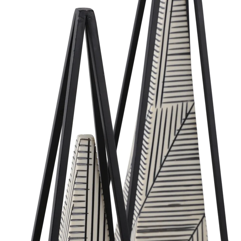 CLARACROSS SET OF 2 BLACK DECOR 26 (IN)