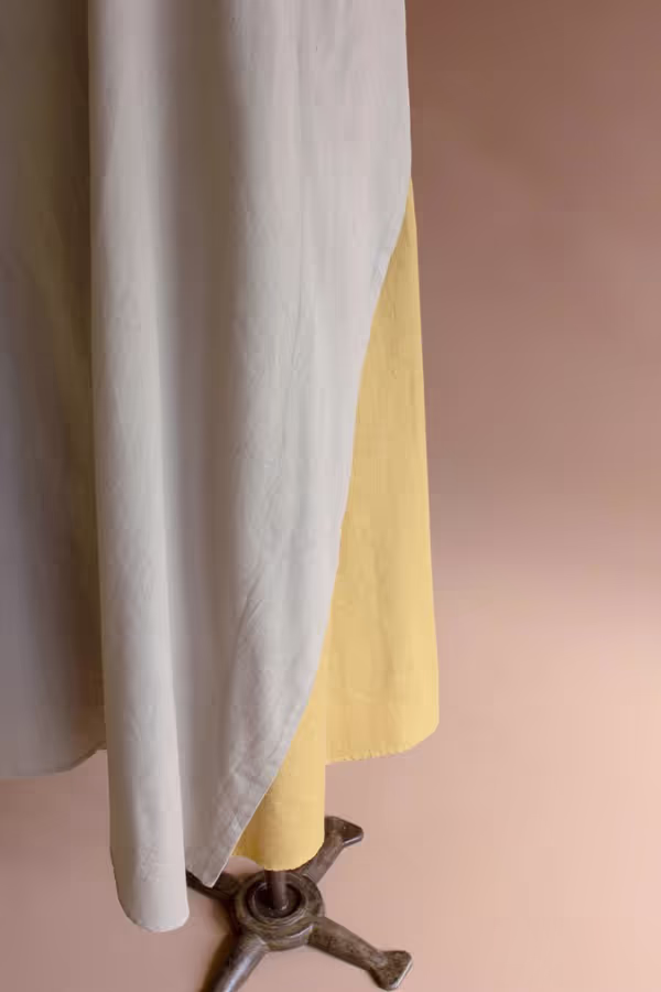 Sleeveless Double-Sided Tie Dress - Fog and Pistachio