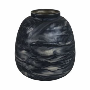 CLYDEBURN BLUE GLASS VASE 13 (IN) 4