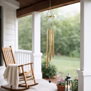 NOLANTON GOLD WIND CHIME 43 (IN) 2