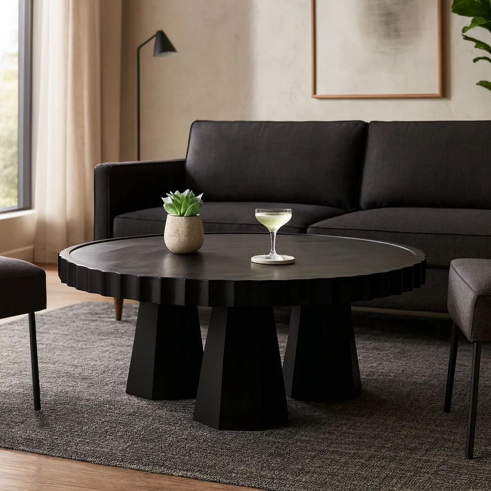 YATESMORE BLACK COFFEE TABLE 17 (IN)
