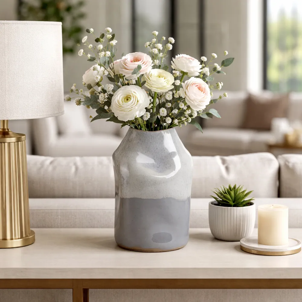 BRONSONLAND GRAY VASE 13 (IN)