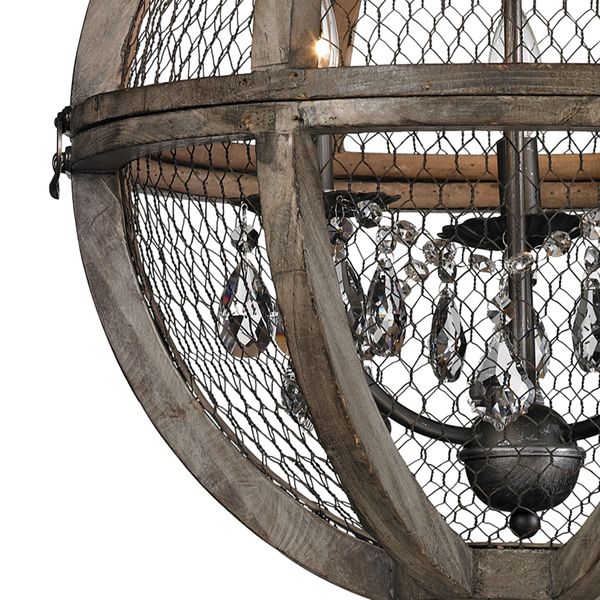 Renaissance Invention 18'' Wide 3-Light Chandelier - Weathered Zinc
