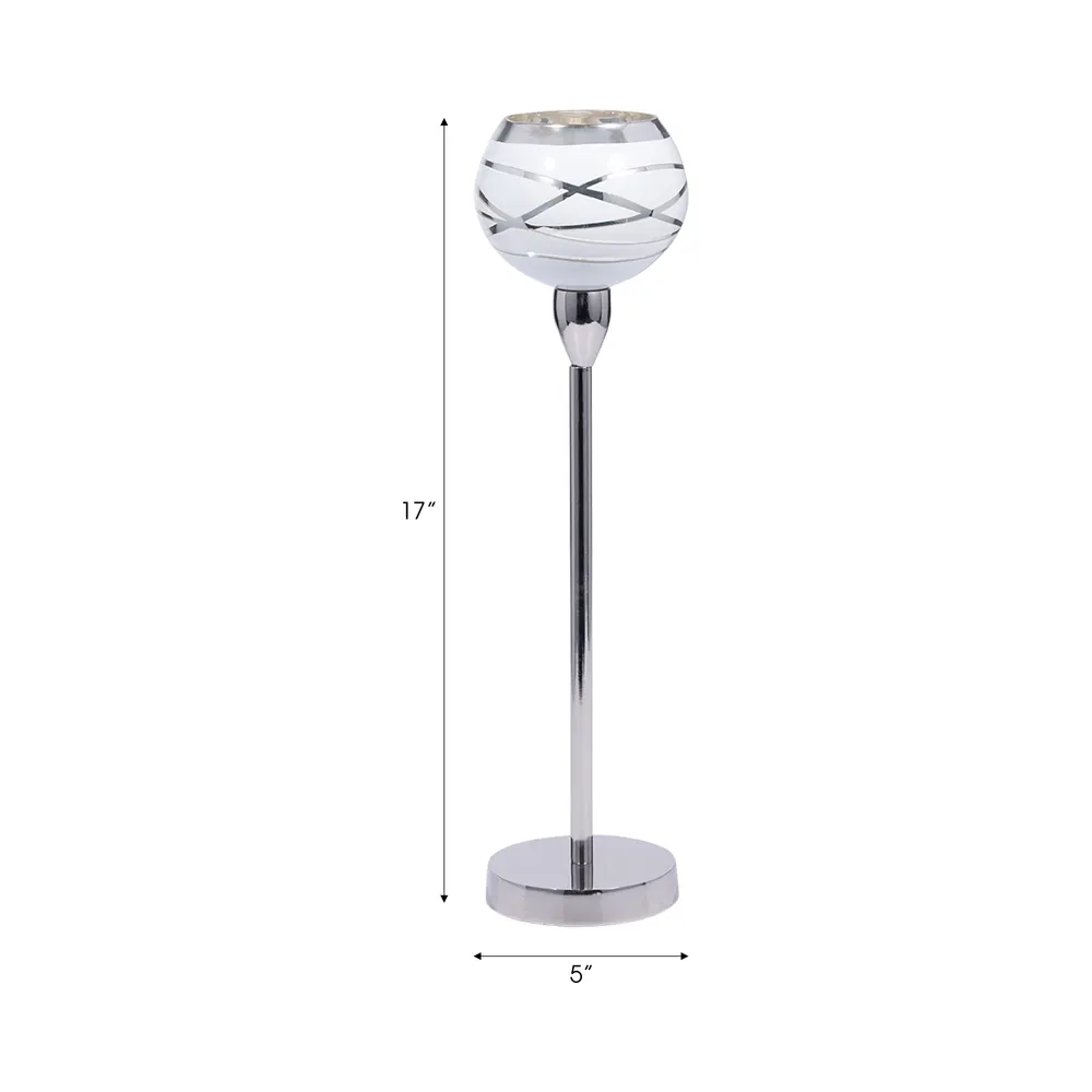 HAMPTONWAY WHITE VOTIVE HOLDER 17 (IN)