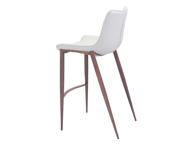 Magnus Barstool White & Walnut 6
