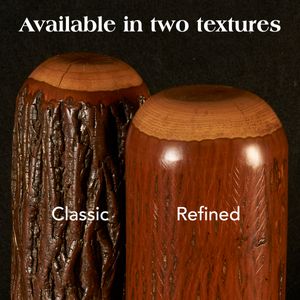 Hickory Log Octagon End Table - Cognac 4