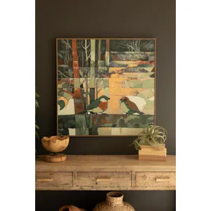 Framed Two Birds Painting 6