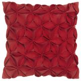 Burroughs Appliqued Cotton Throw Pillow 3
