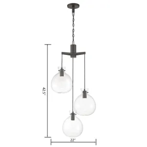 Selina 22'' Wide Integrated LED Chandelier - Oil Rubbed Bronze 2