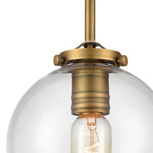 Mountain Creek 7'' Wide 1-Light Mini Pendant - Aged Brass 3