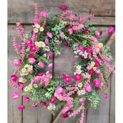 Pink Sunshine Wreath