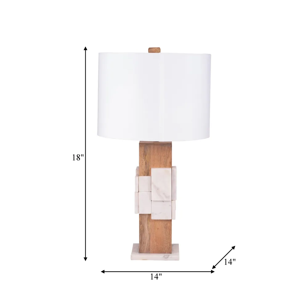 BYRONRIDGE WHITE LAMP 18 (IN)
