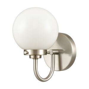Fairbanks 8.5'' High 1-Light Sconce - Brushed Nickel and Opal 2