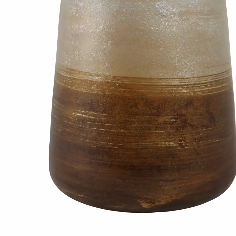ORIONPARK WHITE GLASS VASE 17 (IN)