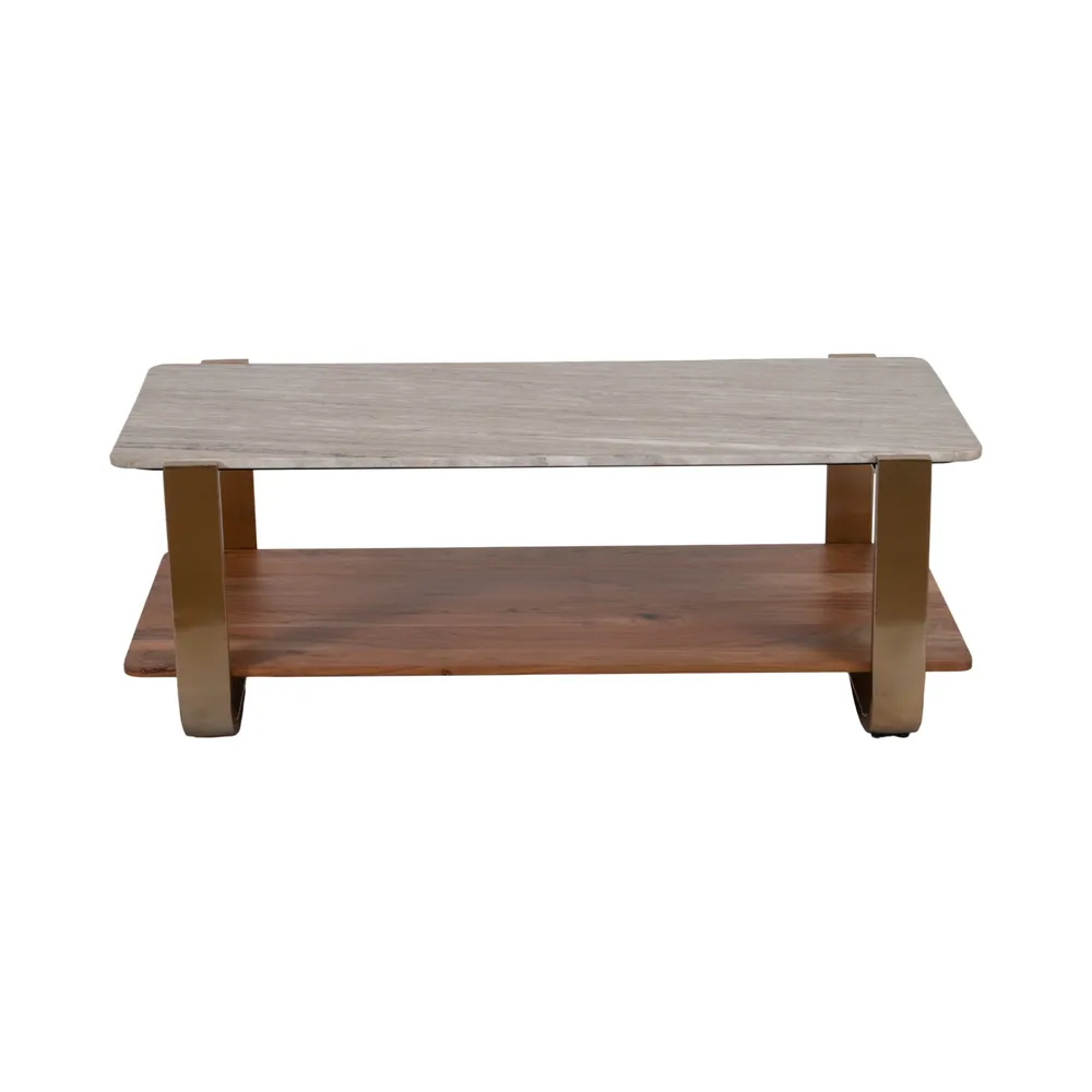 SARAHMORE GOLD COFFEE TABLE 17 (IN)