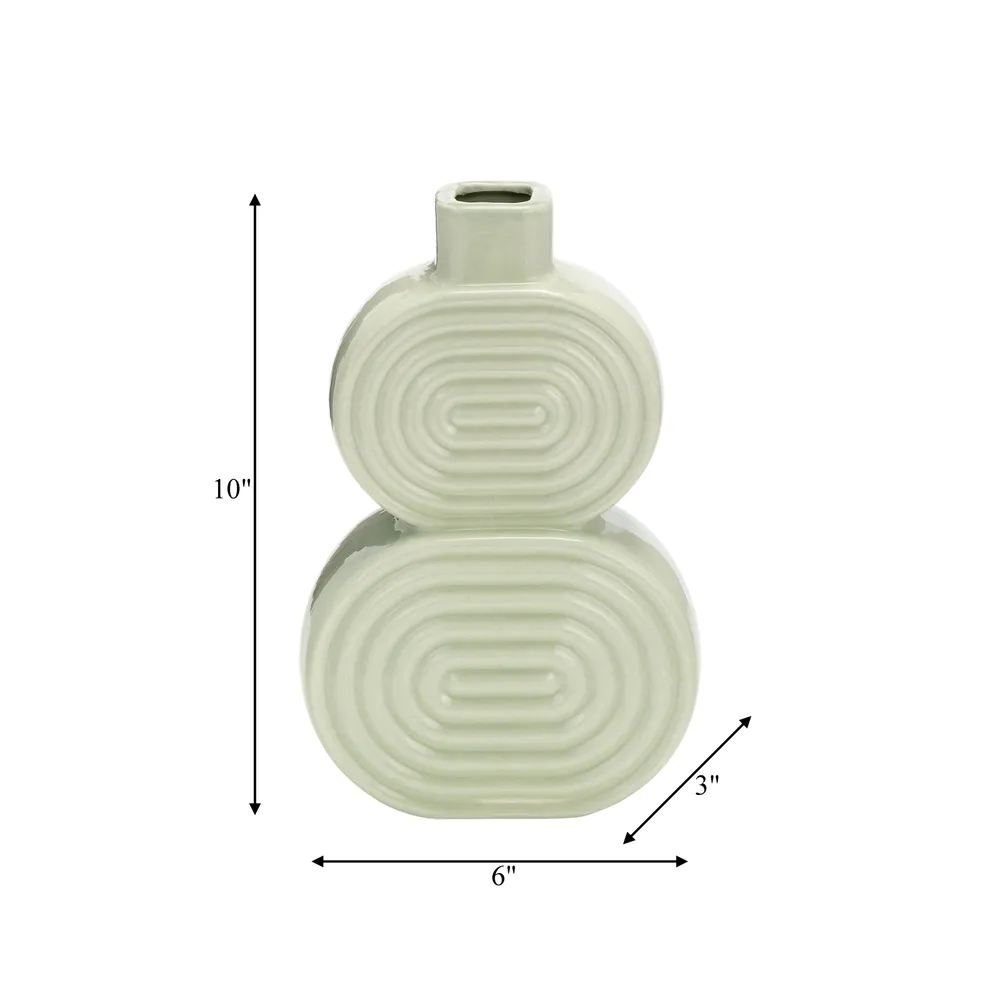 LEONAGATE GREEN VASE 10 (IN)