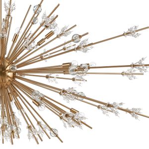 Starburst 72'' Wide 31-Light Chandelier - Satin Brass 4
