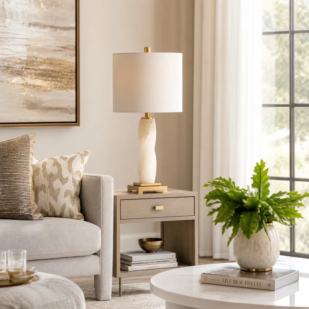 SELBYVIEW WHITE LAMP 24 (IN)