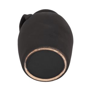 GLOVERMILL BLACK VASE 7 (IN) 8