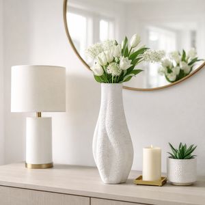 HADFIELDROSE IVORY VASE 20 (IN) 11