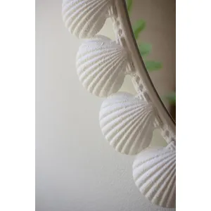 Metal Shell Framed Oval Mirror 2