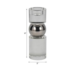 VERAFORD CLEAR CANDLESTICK 8 (IN) 8