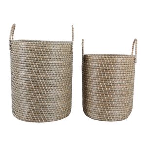 HATCHERBEACH SET OF 2 BROWN STORAGE 24 (IN) 1