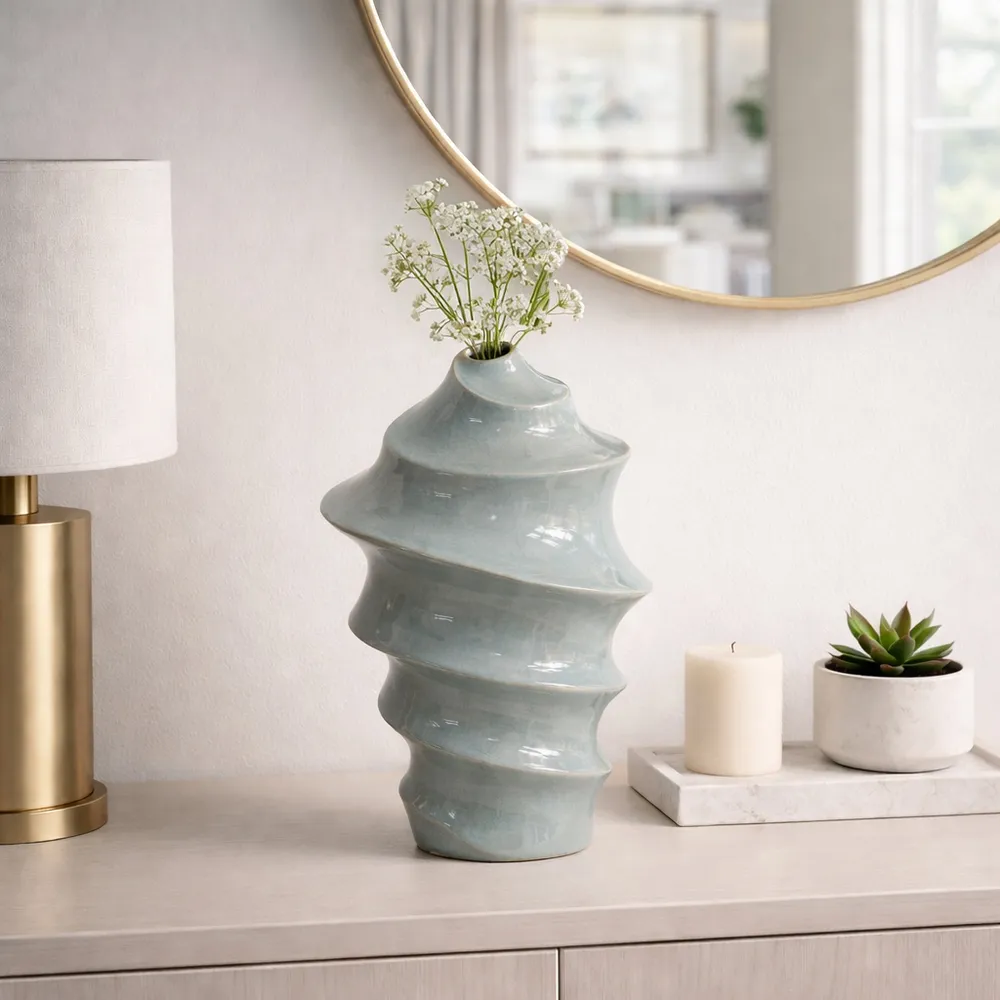 WILSONGROVE BLUE VASE 18 (IN)