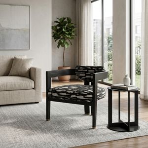 PEARLLEY BLACK CHAIR 30 (IN) 10