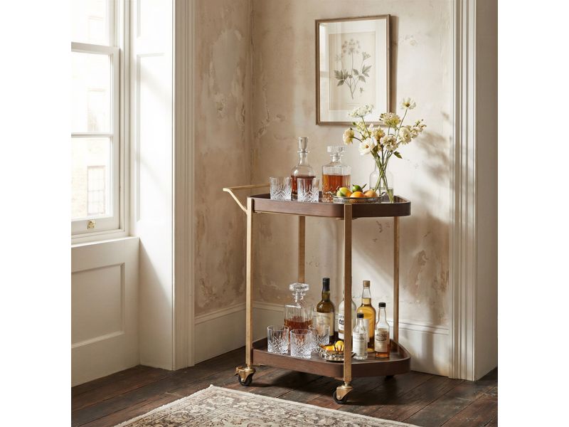 Stela Bar Cart Walnut 2