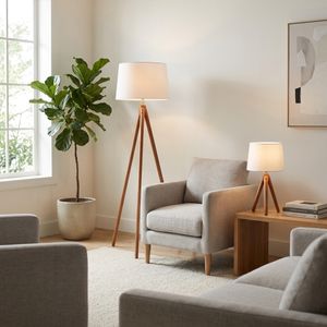 DARRENMOOR SET OF 2 BROWN LAMPS 59 (IN) 10
