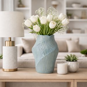 DORSEYSTONE BLUE VASE 14 (IN) 10