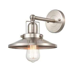 English Pub 8'' High 1-Light Sconce - Satin Nickel 3