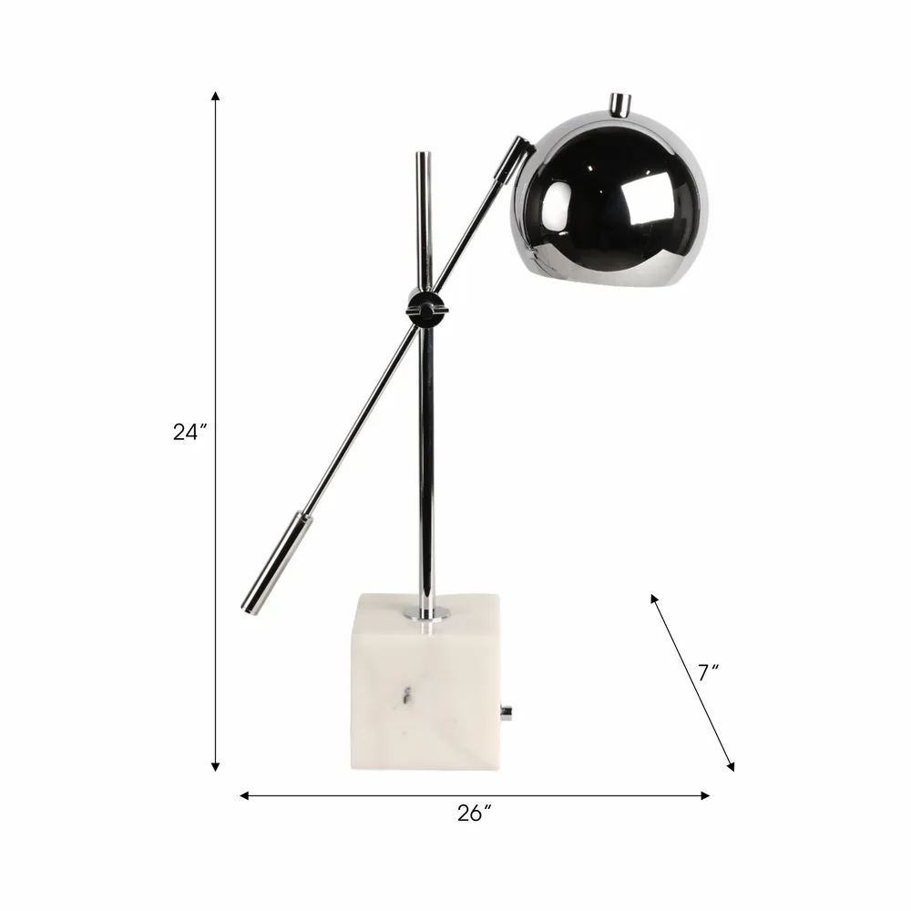 EATONMILL SILVER LAMP 24 (IN)