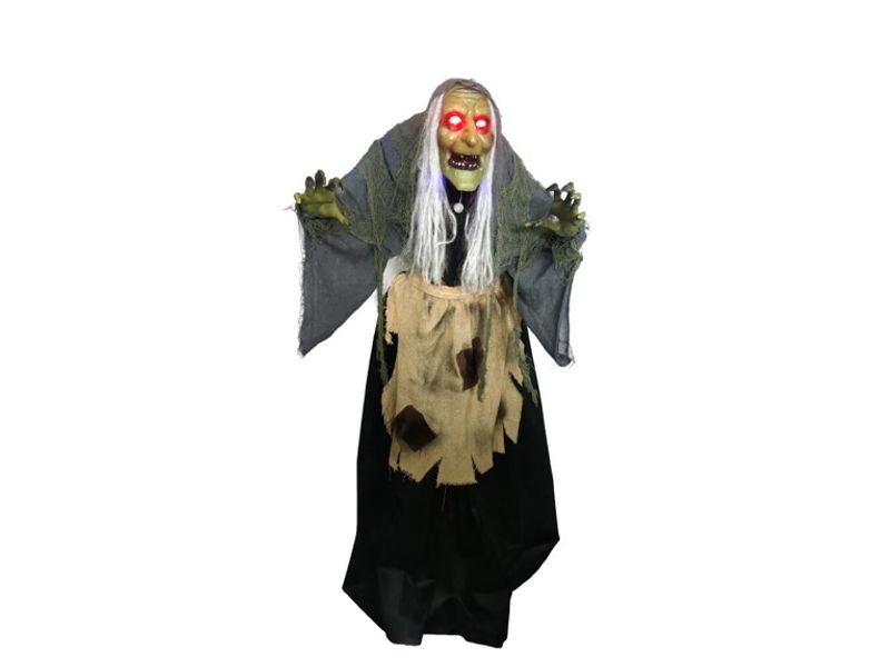 63" Animated Standing Witch with Glowing Eyes 1