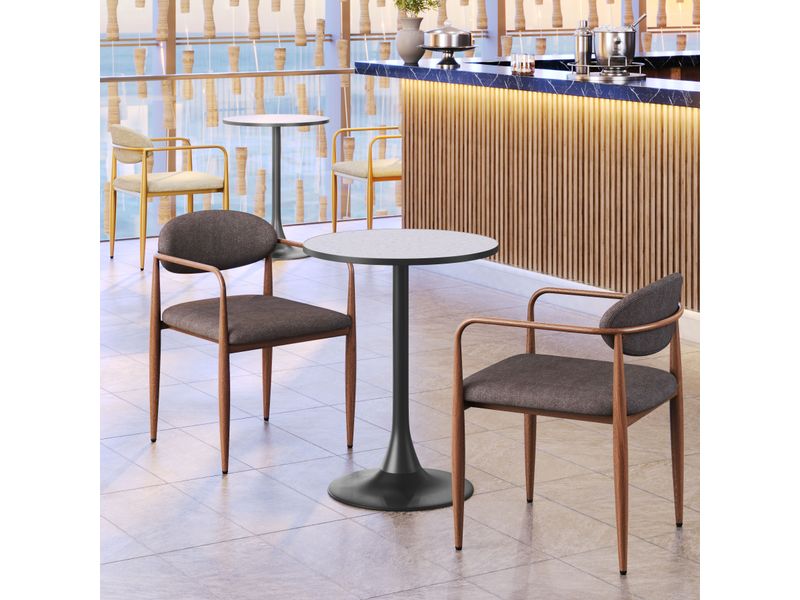 Bite Bistro Table Gray & Black 2