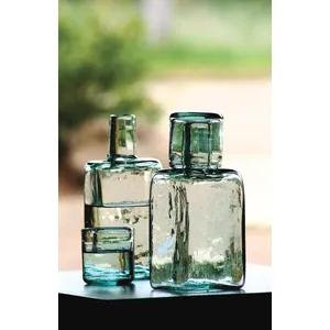 Bedside Water Carafe and Drinking Glass 1
