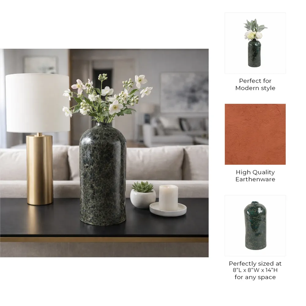BLANTONWAY GREEN VASE 14 (IN)