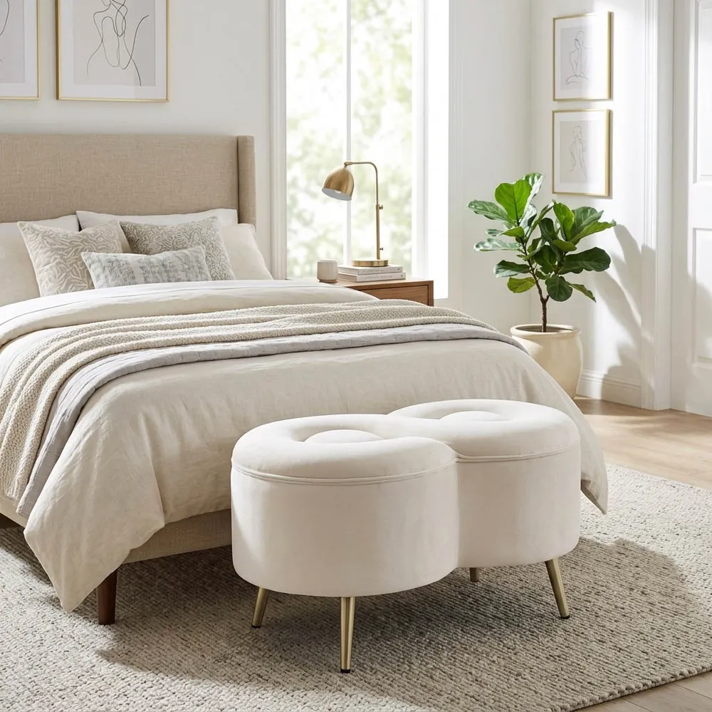 VALLAND WHITE BENCH 16 (IN)
