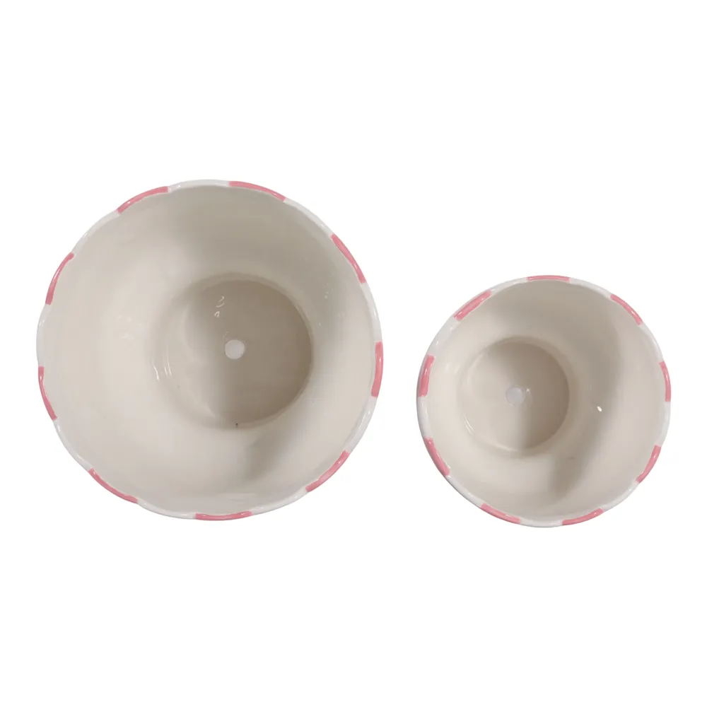 HARDYGROVE SET OF 2 PINK PLANTER 7 (IN)