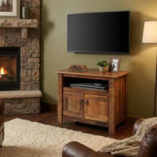 Barnwood Television Stand
