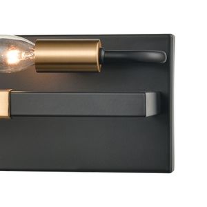 Heathrow 15'' Wide 2-Light Vanity Light - Matte Black 4
