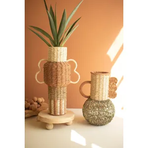 Set of 2 Twisted Paper Urns 4