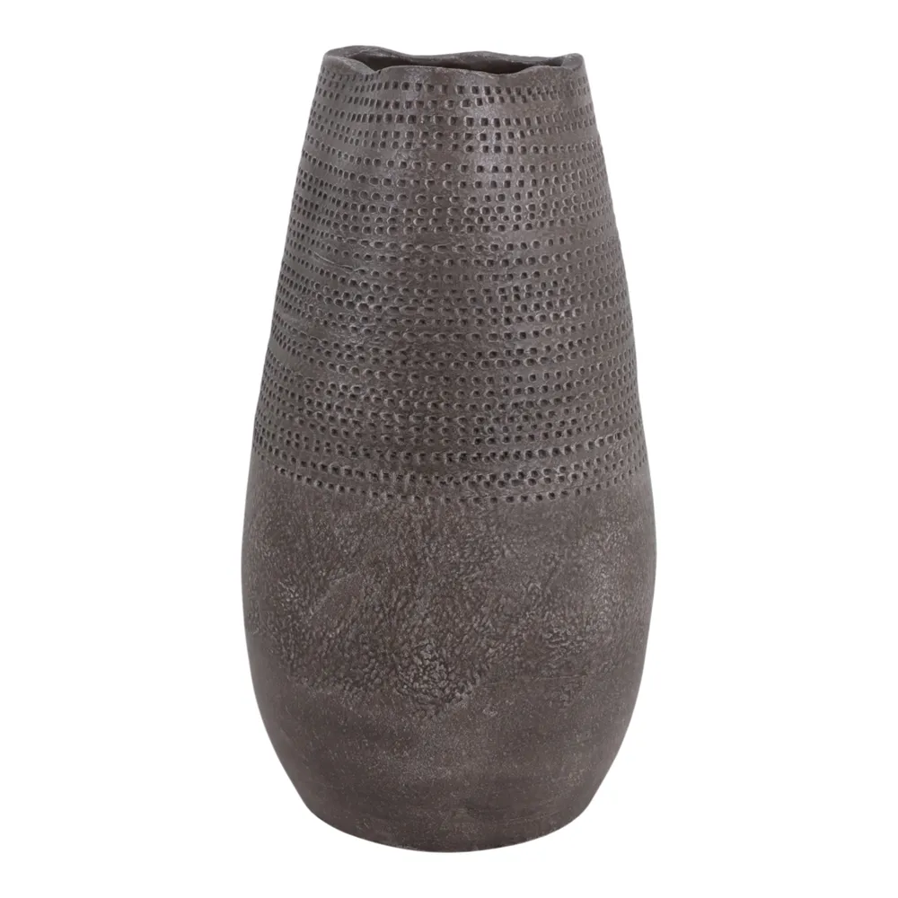 NORAHAVEN BROWN VASE 19 (IN)