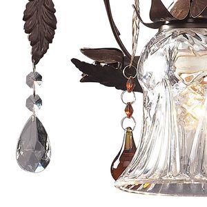 Cristallo Fiore 26'' Wide 3-Light Vanity Light - Deep Rust 2