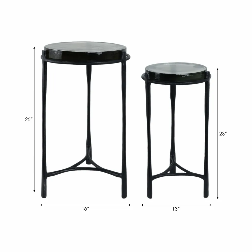 EDGARWIND SET OF 2 GRAY TABLE 26 (IN)