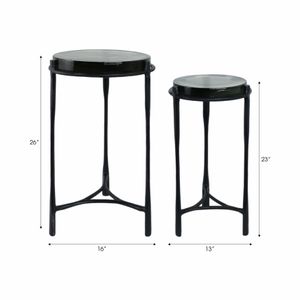 EDGARWIND SET OF 2 GRAY TABLE 26 (IN) 8